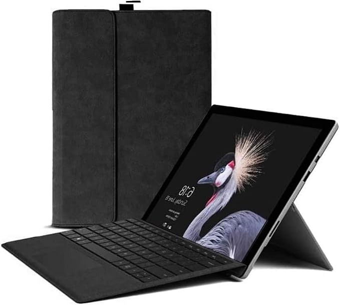 Protective Case for Surface Go 4/Go 3/Go 2 /Surface Go TabletSurface Go Case with Stylus HolderCompatible with Type Cover Keyboard Slim Lightweight Business Cover Accessories (Black)