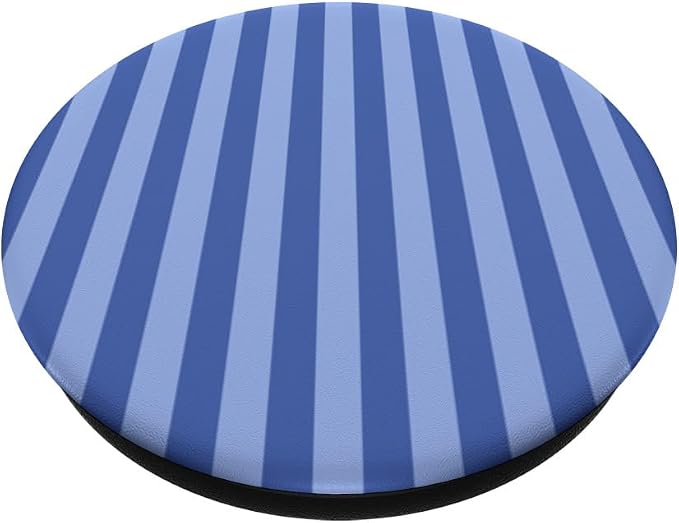 Cute Light Blueberry Striped Aesthetic Vertical Lines PopSockets Adhesive PopGrip
