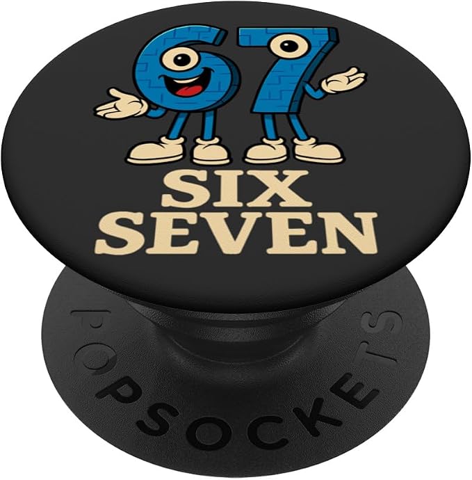 67 Six Seven 6-7 - Funny Italian Brainrot Gaming Meme PopSockets PopGrip for MagSafe