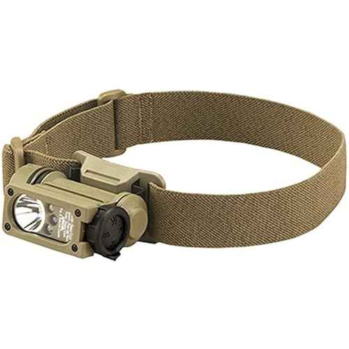 Streamlight 14532 Sidewinder 47-Lumens Compact II Aviation Flashlight with Rail Mount & Headstrap in Box, Coyote