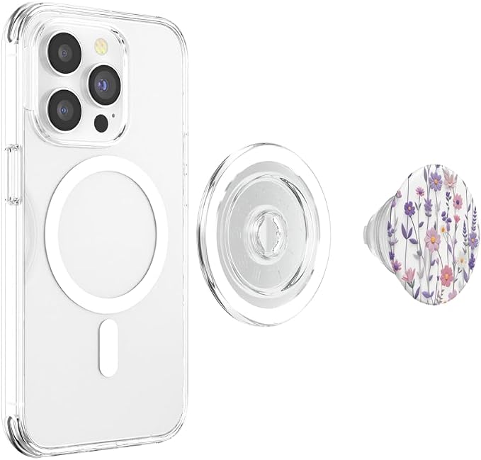 Mixed Flowers Bouquet Flower Pattern PopSockets Adhesive PopGrip