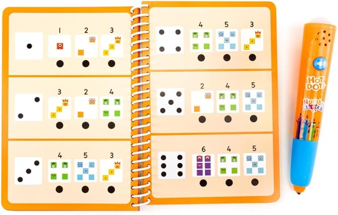 Educational Insights Hot Dots Numberblocks Workbook Numbers 1-10 with Interactive Pen, 75+ Activities, Gift for Kids Ages 4+