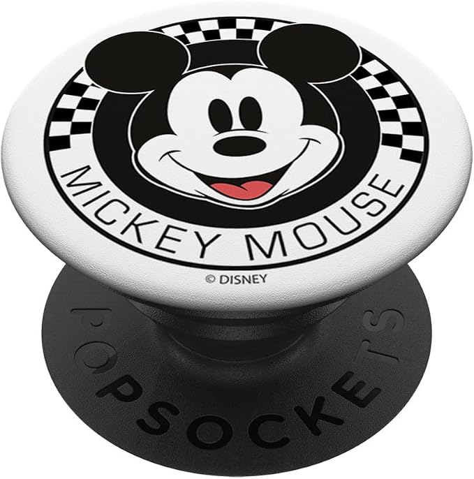 Disney Mickey and Friends Mickey Mouse Checkerboard Circle PopSockets Adhesive PopGrip