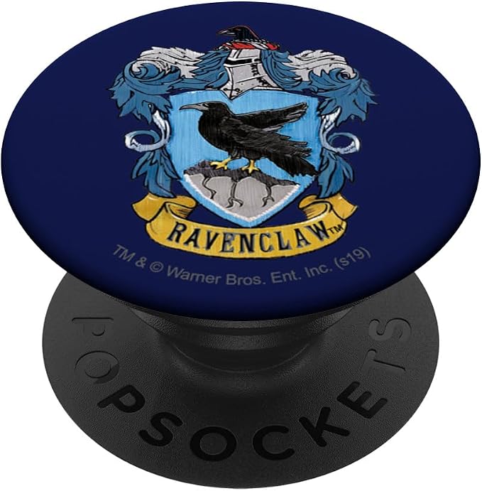 Wizarding World Harry Potter Ravenclaw Painted Crest PopSocket Adhesive PopGrip for Phones and Tablets