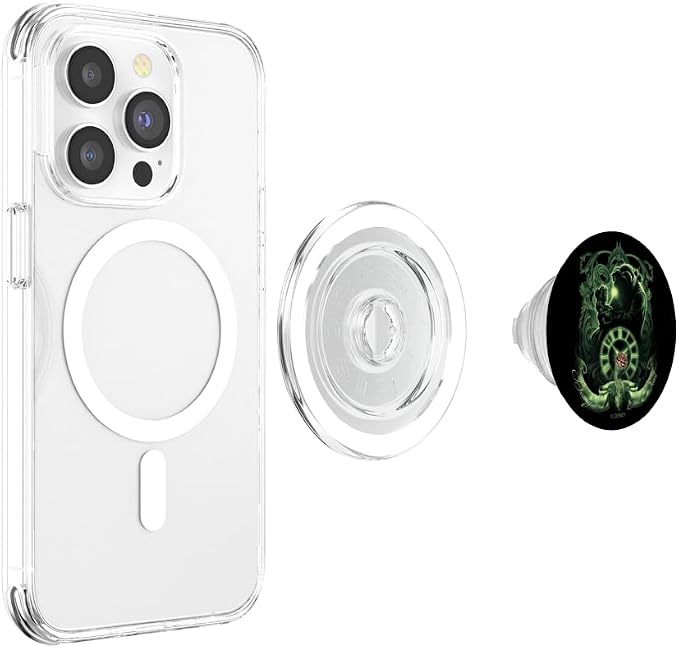 Disney Beauty and The Beast Green Hue Silhouette PopSockets Adhesive PopGrip