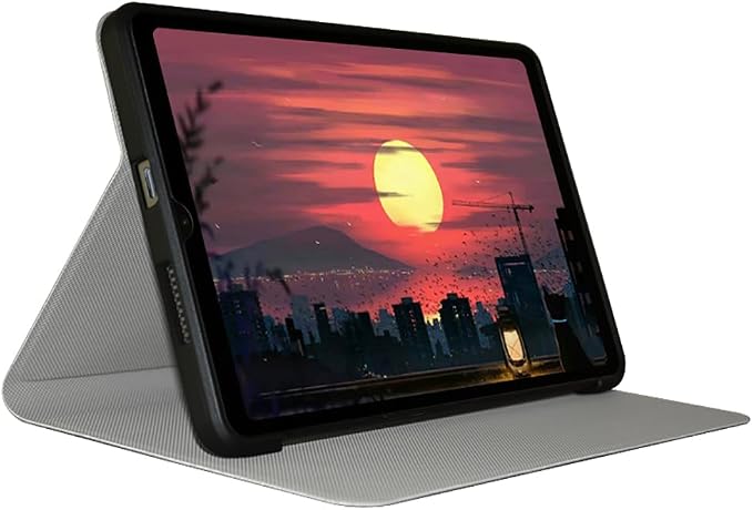Case for ALLDOCUBE iPlay60 Mini Pro/ALLDOCUBE iPlay60 Mini Turbo Tablet 8.4 inch PU Leather Slim Folio Folding Multi-Viewing Angles Case Cover with Auto Wake/Sleep Soft TPU Back Shell Black