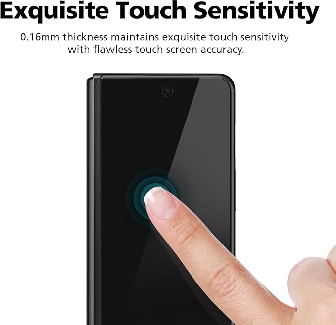 [3+3] for Samsung Galaxy Z Fold 3 Clear TPU+EPU Screen Protector [3 Pack Inside + 3 Pack Front] HD Clarity for Ultimate Protection Self-Healing Easy Installation with Alignment Jig