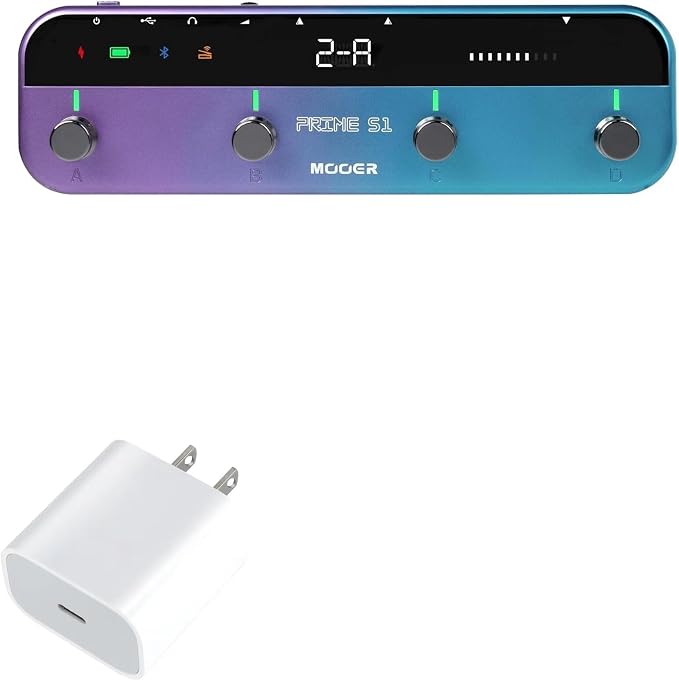 BoxWave Charger Compatible with MOOER Prime S1 - PD GAN miniCube (30W) 30W Tiny PD GAN Type-C Wall Charger - Winter White