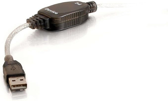 C2G 52107 USB A to A Long USB Extension Cable 6.56 Feet (2 Meters) Black (Pack of 2)