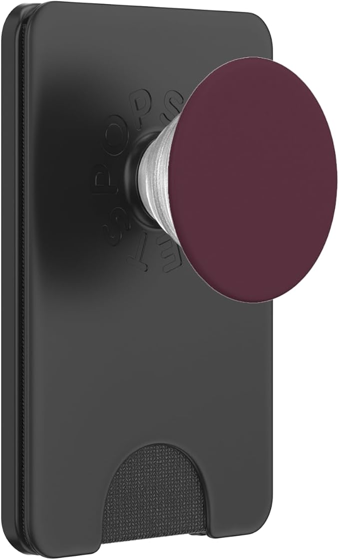 Cute Simple Minimalist Color Wine Red PopSockets PopGrip for MagSafe