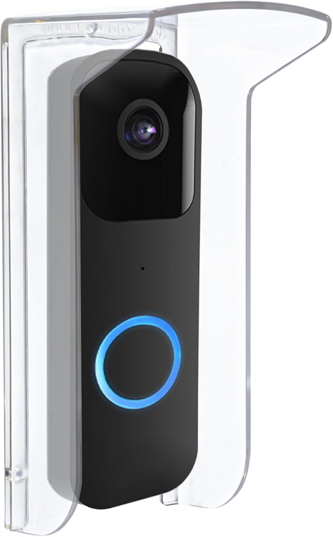 PC Transparent Plastic Protector Cover,Camera Doorbell Cover,Doorbell Rain Cover Weatherproof Compatible for Blink/Ring Pro2/Arlo/Wyze/Google Nest/Reolink（Excluding Display Equipment）