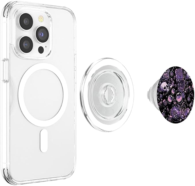 Witch's Essentials Pattern Witchy Design Halloween Cute PopSockets Adhesive PopGrip