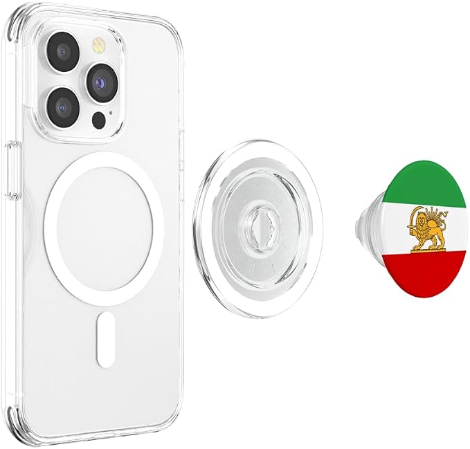 Iran Lion and Sun State Flag 1964-1980 PopSockets PopWallet for MagSafe