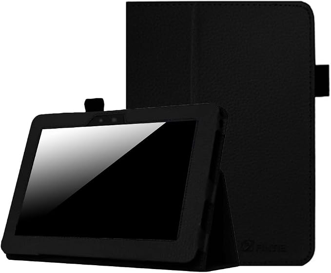 Fintie Folio Case for Kindle Fire HD 7 2nd Gen 2012 Black | Slim Fit PU Leather Folding Stand Cover with Pen Holder Auto Sleep/Wake