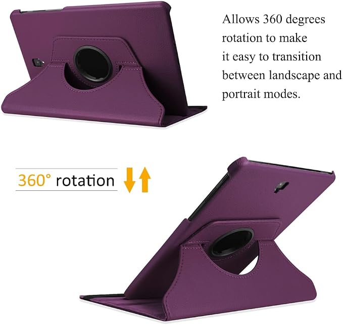 Case for Galaxy Tab A 8.0 2017 Old Model 360 Degree Rotating Case Cover for Samsung Galaxy Tab A 8.0 Inch 2017 Release (SM-T380/SM-T385) - Black