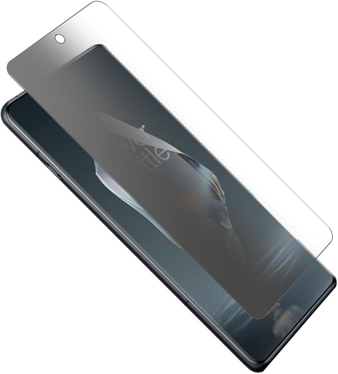 OCESTORE 2 Pack Privacy Screen Protector Ultra Thin Fingerprint ID Enabled Anti-stratch Anti-spy Anti-Glare Screen Protector Soft Film Compatible with One Plus 12R 6.78 [Not Tempered Glass]