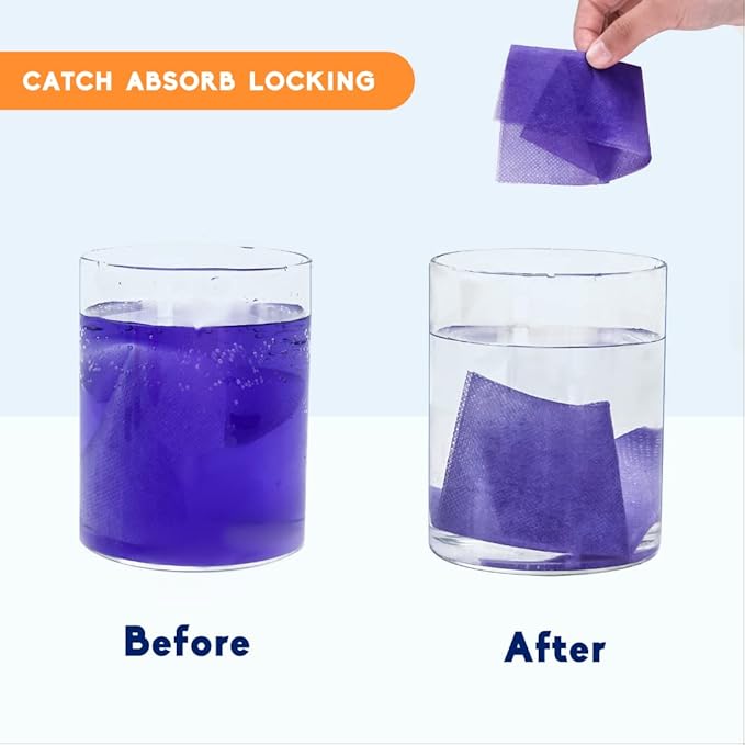 Color Absorber Laundry Sheets 80 Count, Dye Catcher to Prevent Clothes from Smearing, Fragrance Free Color Trapping Sheets for Home School or Apartment