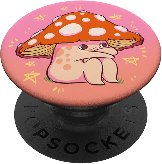 PopSockets Phone Grip– Mushroom PopSocket - Sitting Shroomie PopSockets PopGrip for MagSafe