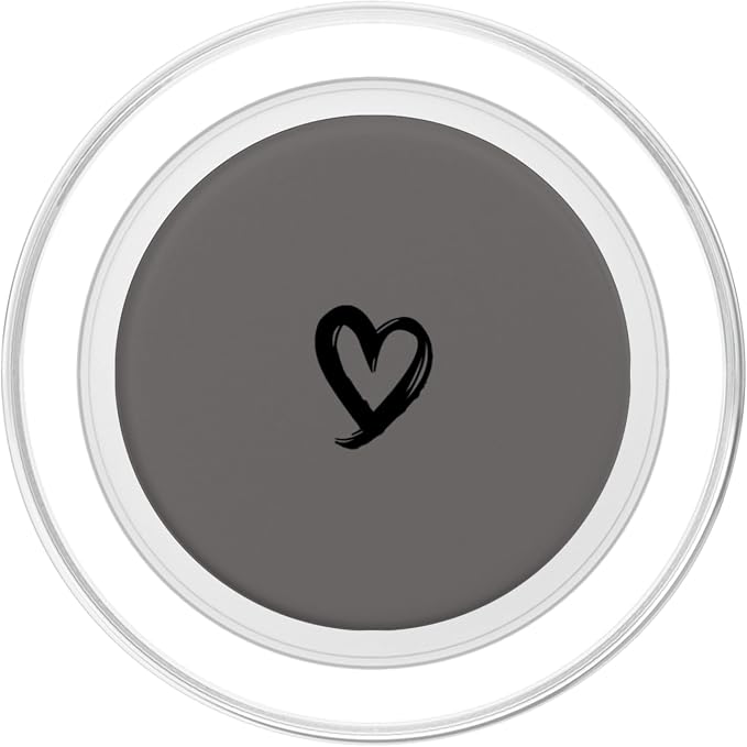 Black Minimalist Heart Gray PopSockets Adhesive PopGrip