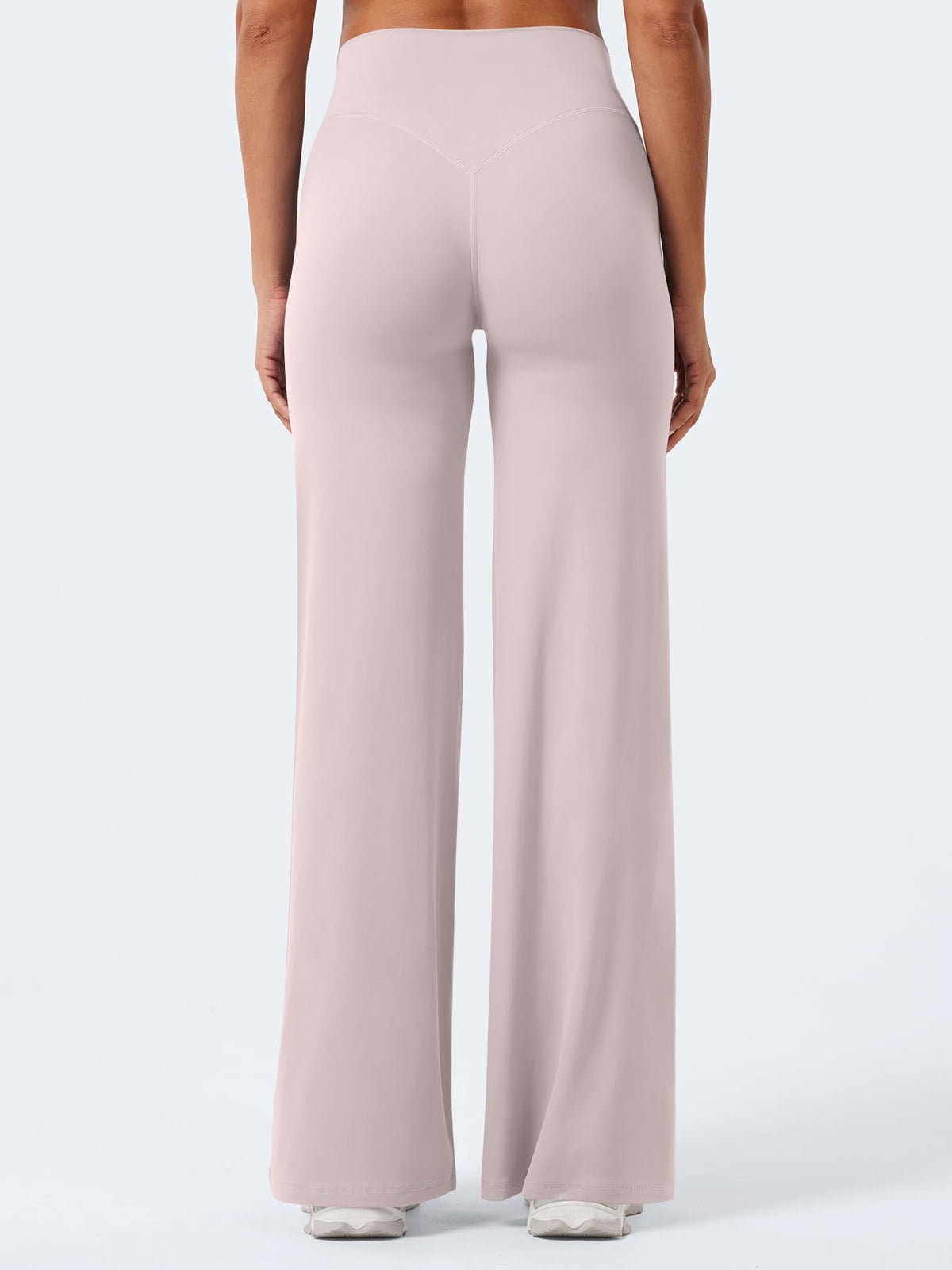 YEOREO Workout Womens Straight Leggings 31.5" Eddiy Yoga Pants Dusty Pink M