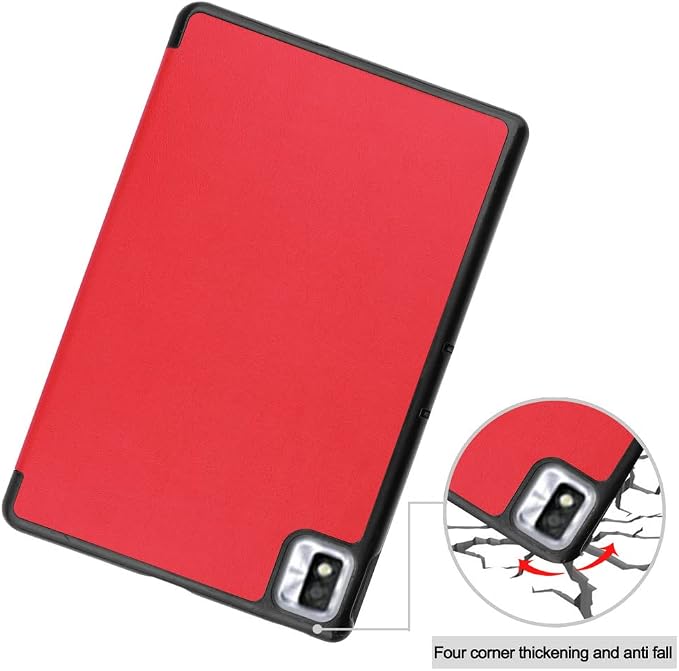 Kepuch Custer Case for TCL Tab 10s 10.1Ultra-Thin PU-Leather Hard Shell Cover for TCL Tab 10s 10.1 - Black