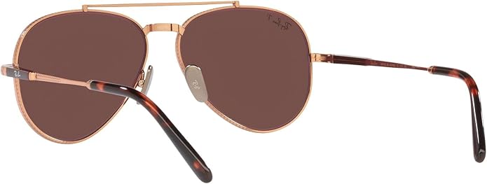 Ray-Ban Unisex Rb8225 Aviator Titanium Aviator Sunglasses