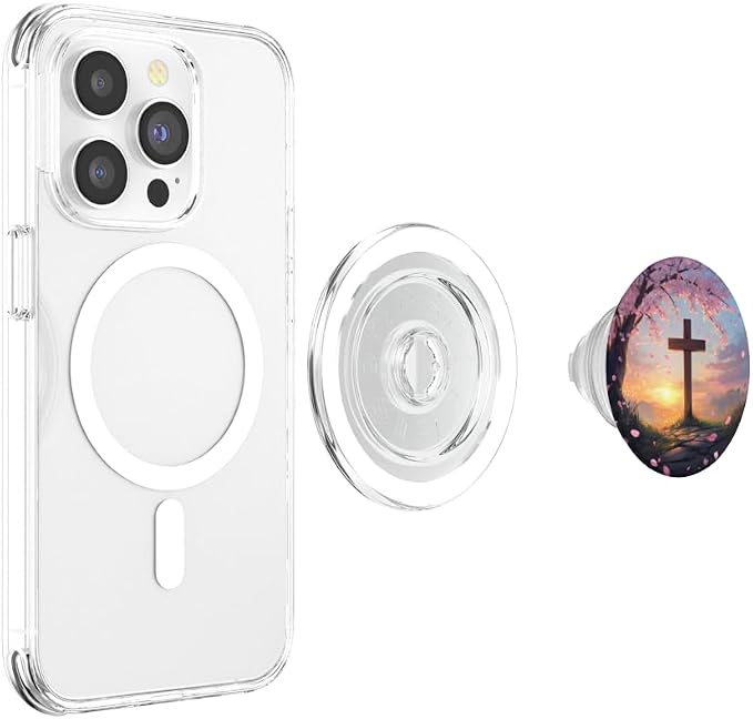 Christian Cross PopSockets PopGrip for MagSafe