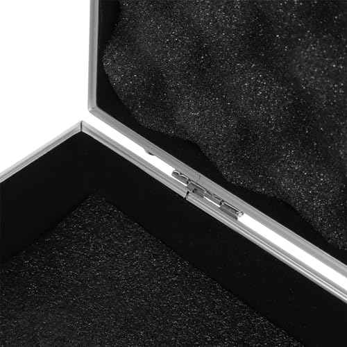 Operitacx Aluminum Alloy Toolbox 14X8X3In Lockable Tool Case with Foam Interior for Medical Supplies Electronics and Valuables Storage Organizer