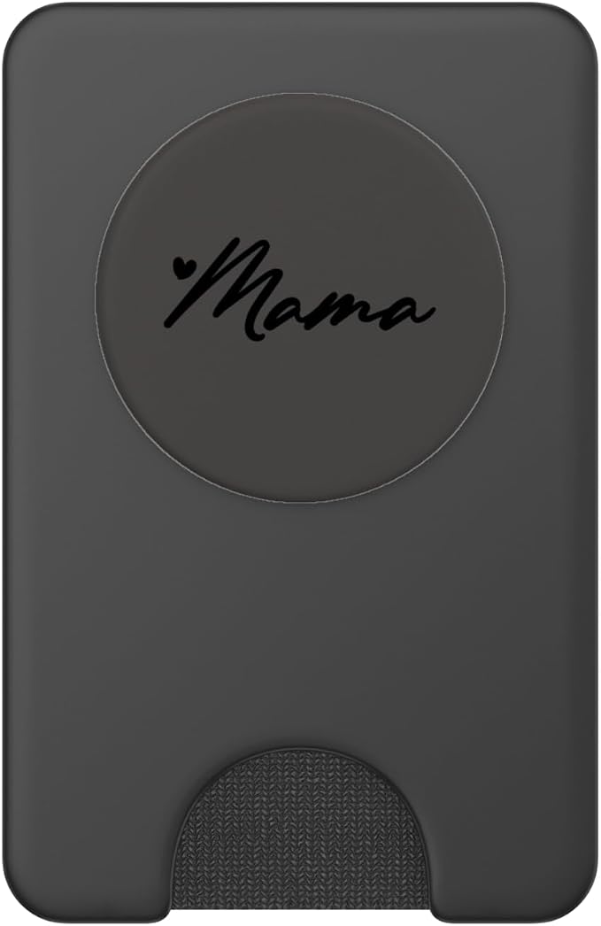 Black Gray Heart Mama PopSockets Adhesive PopGrip