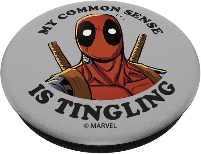 Marvel Deadpool My Common Sense is Tingling PopSockets Adhesive PopGrip