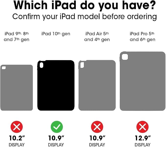 OtterBox iPad (A16) &amp iPad 10th Gen (Only) - Defender Series Case - High Visibility (Orange) - Kickstand - Rugged &amp Durable - Multi-Layer Protection