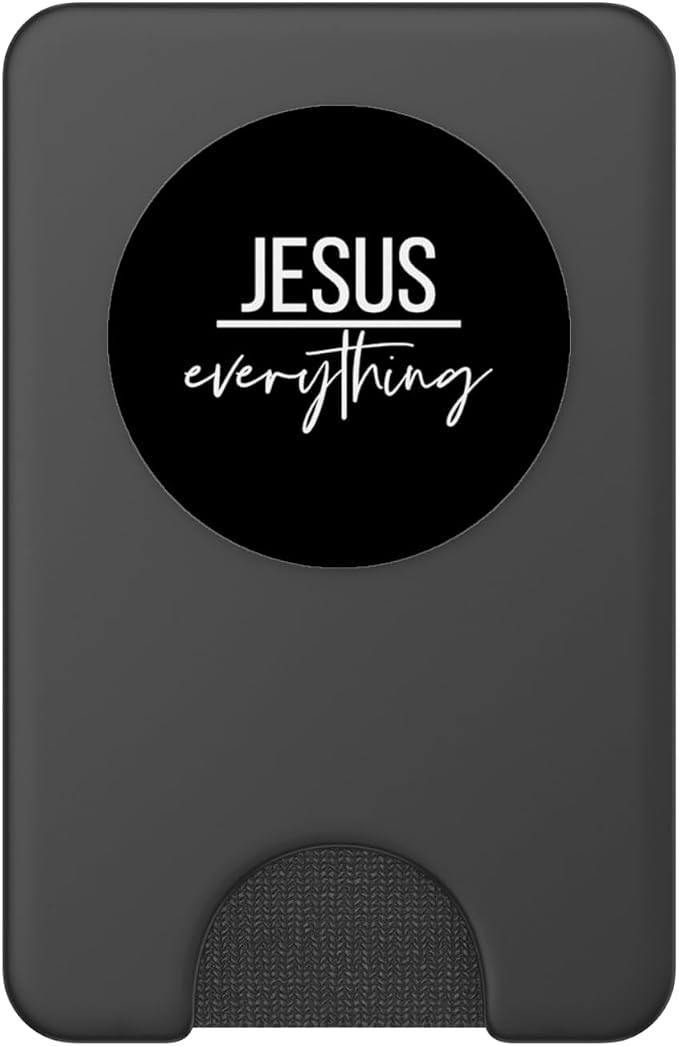 Jesus Over Everything Religious Christian Christ Our Lord PopSockets PopGrip: Swappable Grip for Phones &amp Tablets PopSockets Adhesive PopGrip