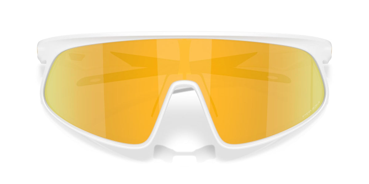 Oakley OO9484D RSLV Sunglasses, Matte White/Prizm 24K, 49 mm