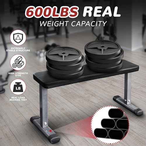 Fitvids Heavy Duty Adjustable and Foldable Utility Weight Bench for Upright, Incline, Decline, and Flat Exercise