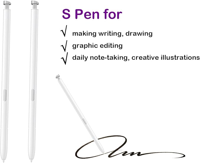 2 Pcs Galaxy S26 Ultra Stylus Pen for Samsung Galaxy S26 Ultra S PenS26 Ultra Pen Replacement for Samsung Galaxy S26 Ultra 5G 6.9 in S Pen All VersionsEJ-PS948BBEGUJ(Black)