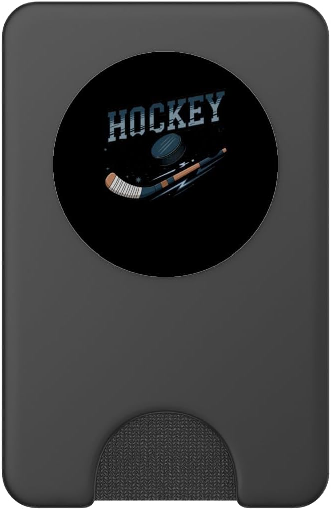 Hockey Mom Stylish Sports Parent Design PopSockets PopWallet for MagSafe