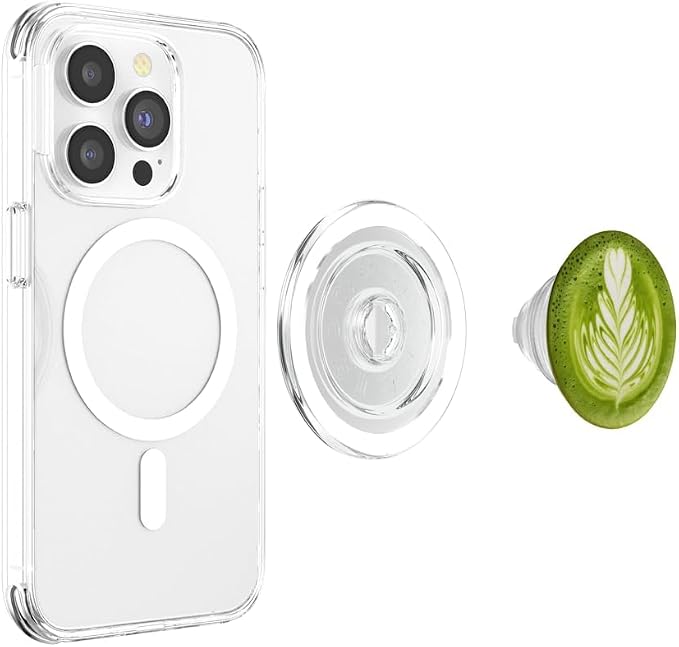 Matcha Tea Latte Art Caffeine Lovers Coffee PopSockets PopGrip for MagSafe