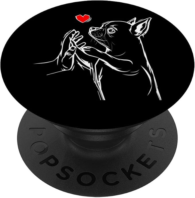 Chihuahua Love Dog Mom Girls PopSockets Adhesive PopGrip