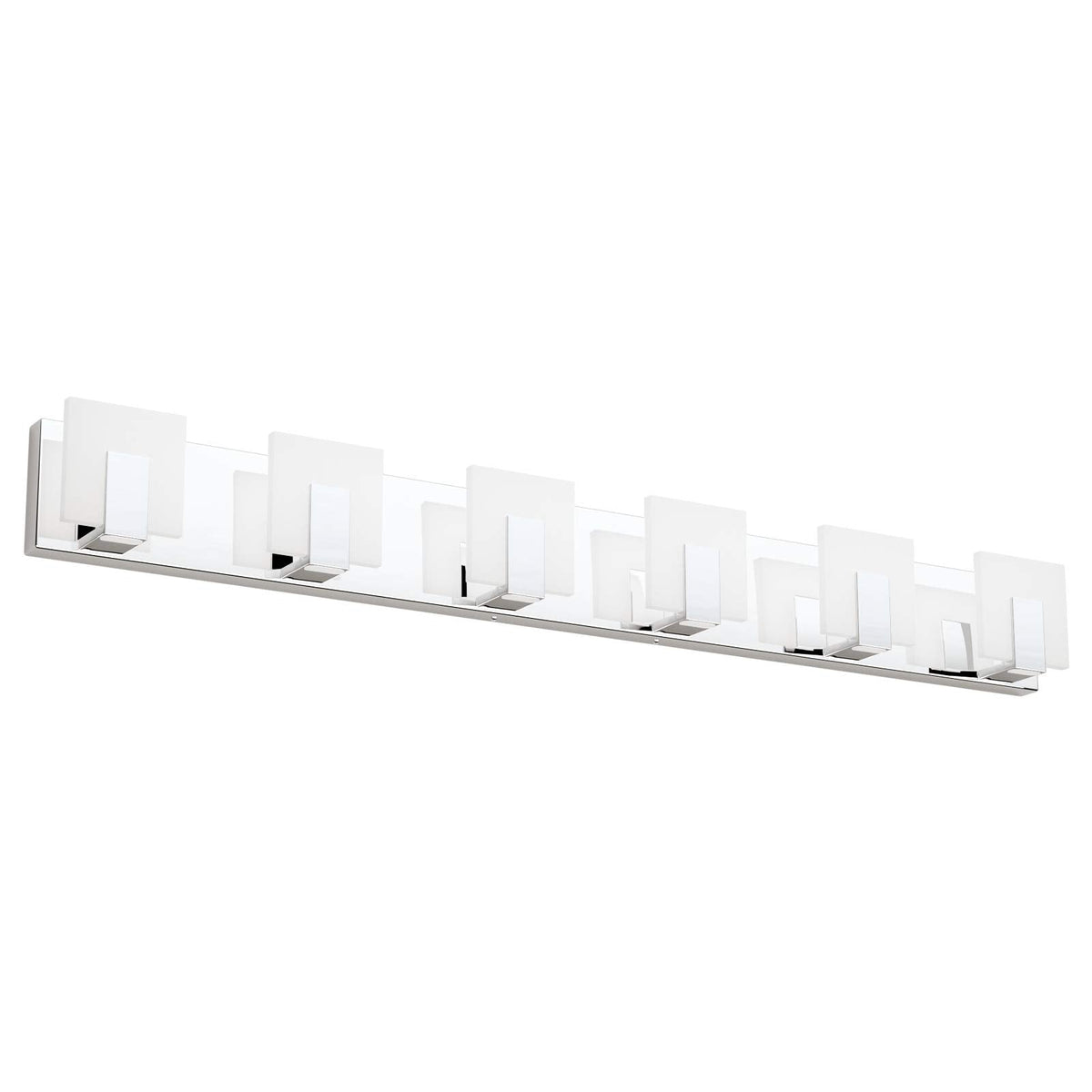 Aipsun 6 Lights Dimmable Modern LED Bathroom Vanity Light Acrylic Stainless Steel Chrome Up and Down Bathroom Wall Light Over Mirror(White Light 6000K)