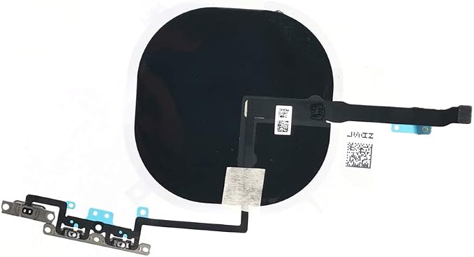 NFC Wireless Chip Antenna for iPhone 11 Pro Max - Charging Coil QI Signal Pad with Volume Flex and Metal Bracket Pre-Installed