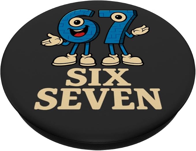67 Six Seven 6-7 - Funny Italian Brainrot Gaming Meme PopSockets PopGrip for MagSafe