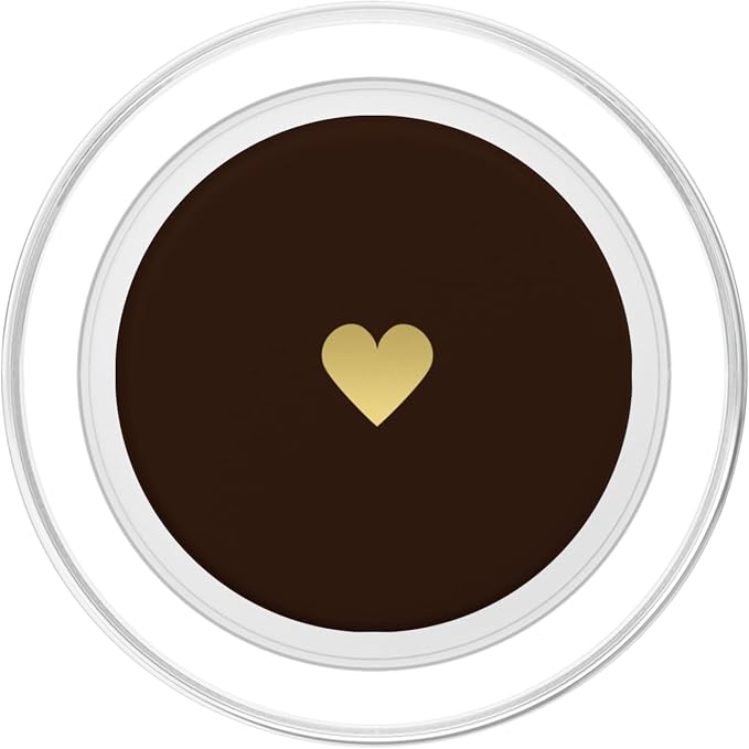 Dark Brown Deep Heart Minimalist PopSockets Adhesive PopGrip