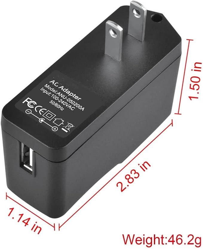 5V 2A AC Adapter Charger + Cable Compatible with Samsung Galaxy Note 10.1 GT-N8000