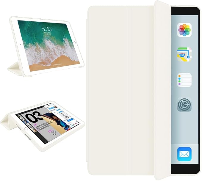 iPad Pro 11 Case 4th/3rd/2nd Gen Black | 2022/2021/2020 Lightweight Smart Folio Trifold Stand Auto Sleep/Wake Soft Silicone Back without Pencil Holder