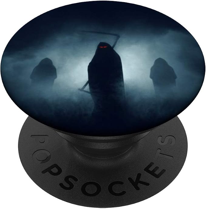 Horror Grim Reaper Halloween PopSockets PopGrip: Swappable Grip for Phones &amp Tablets