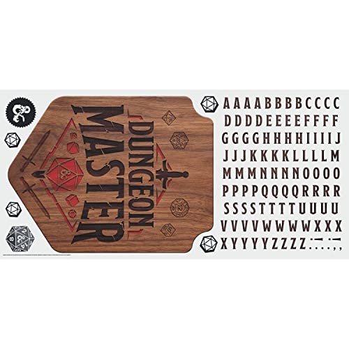 RoomMates RMK5349GM Dungeons and Dragons Dungeon Master Giant Peel and Stick Wall Decal with Alphabet