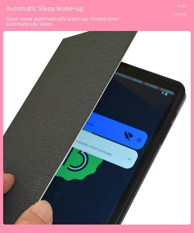 Case for ALLDOCUBE iPlay60 Mini Pro/ALLDOCUBE iPlay60 Mini Turbo Tablet 8.4 inch PU Leather Slim Folio Folding Multi-Viewing Angles Case Cover with Auto Wake/Sleep Soft TPU Back Shell Black