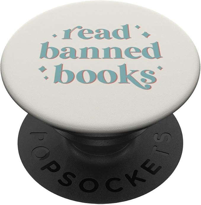 Read Banned Books - Vintage Retro Lettering PopSockets Standard PopGrip