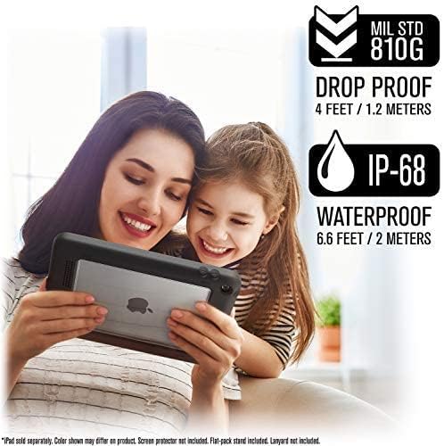 Catalyst Case for iPad mini 5 Edition 2019 Full Body Protection Waterproof 6.6ft Drop Proof 4ft Kickstand Included Touch ID Built-in Screen Protector iPad case for Kids - Stealth Black