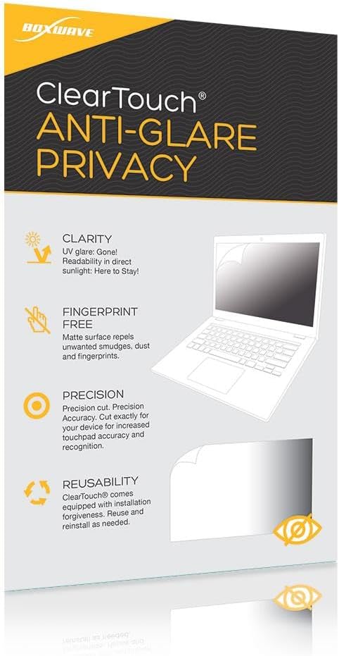 BoxWave Screen Protector Compatible with Motorola razr (2023) - ClearTouch Anti-Glare Privacy (2-Pack) Privacy Screen Protector Flexible Film Anti-Glare